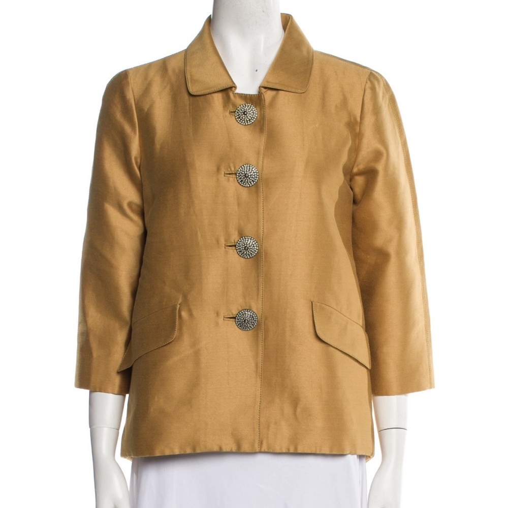 Oscar de la Renta *** 2 piece suit - Women's gold Jacket & skirt